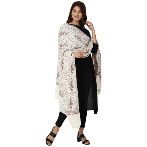 Women's Hand Embroidered Wool Shawl